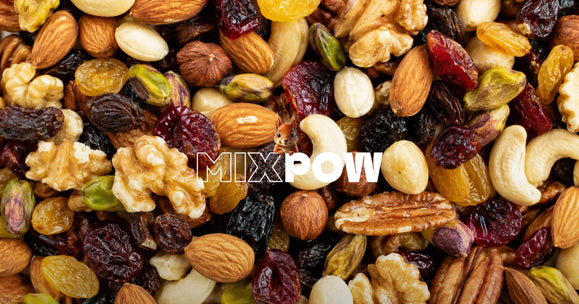 Fruits secs Mixpow en snack pratique pour voyager en avion