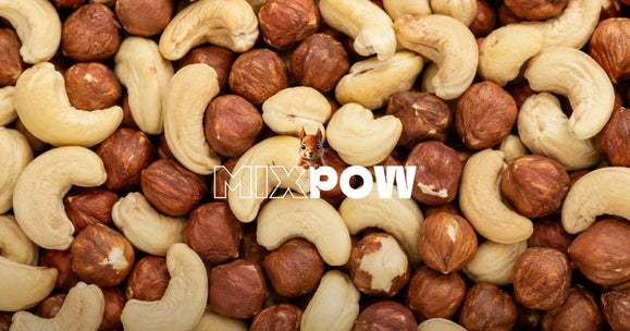 Bol de fruits secs Mixpow comme snack sain au bureau sans sucre