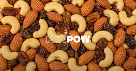 Mélange Mixpow amandes, noix de cajou et raisins secs riches en potassium et magnésium pour réguler la tension artérielle