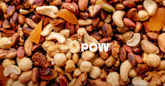Mélange Mixpow fruits secs et abricots pour snack de randonnée en montagne
