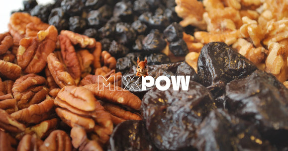 Noix de pécan, pruneaux et cerneaux de noix pour porridge anti-fringale du matin