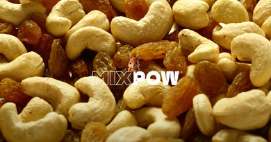 Noix de cajou et raisins secs blonds — potassium et minéraux perdus à l'effort par forte chaleur