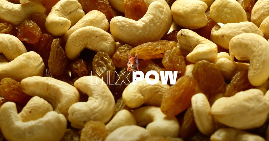 Noix de cajou et raisins secs blonds — potassium et minéraux perdus à l'effort par forte chaleur