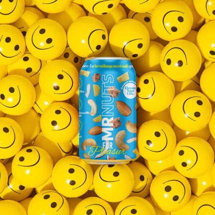 Canette Mixpow Plaisir Gourmand ancienne version Mr Nuts — snack fruits secs collation