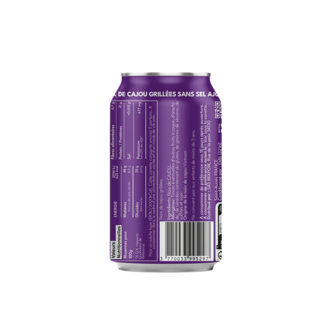 Valeurs nutritionnelles noix de cajou grillées sans sel Mixpow — ingrédients canette violette