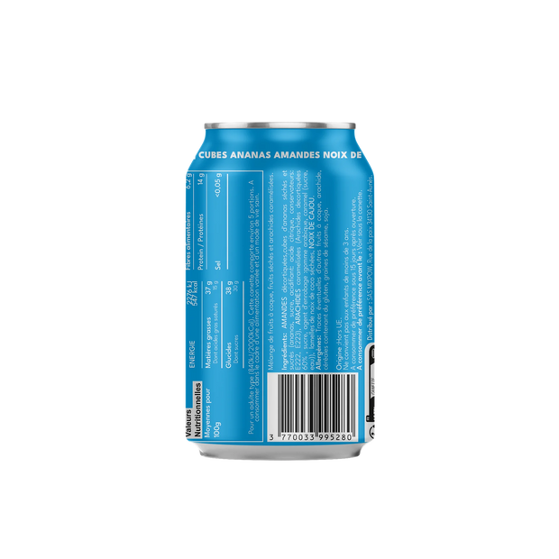 Valeurs nutritionnelles Plaisir Gourmand Mixpow — amandes cajou ananas coco ingrédients