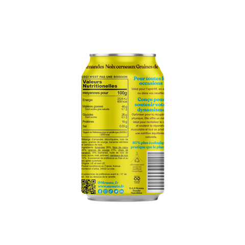 Valeurs nutritionnelles Recovery Boost Mixpow — amandes cajou banane graines de courge noix