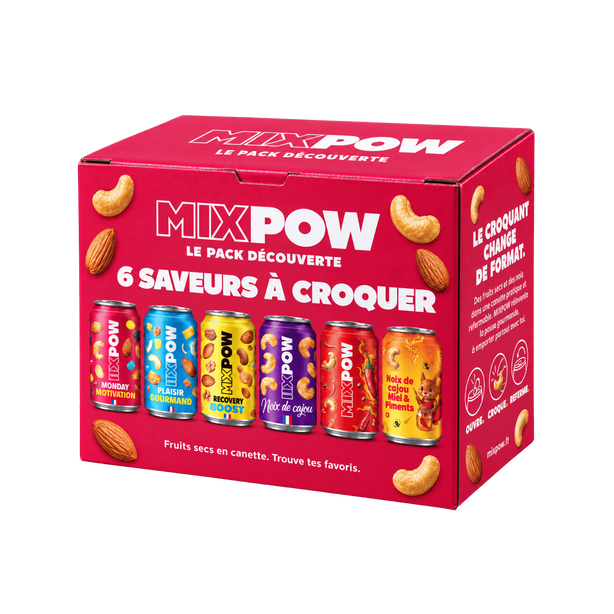 Pack Découverte MIXPOW — Les 6 saveurs