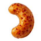 Noix de cajou épicée vue de profil — snack pimenté fruits secs grillés Mixpow