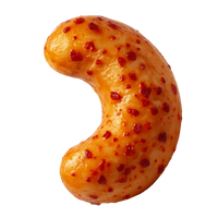 Noix de cajou épicée vue de profil — snack pimenté fruits secs grillés Mixpow