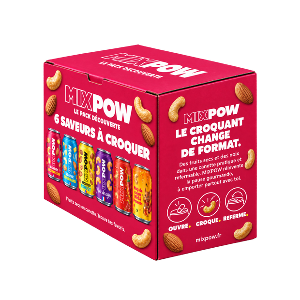 Pack Découverte MIXPOW — Les 6 saveurs