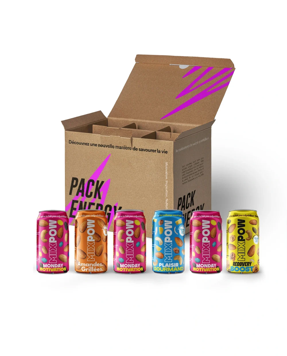 Pack energy composé de 6 canettes revitalisante