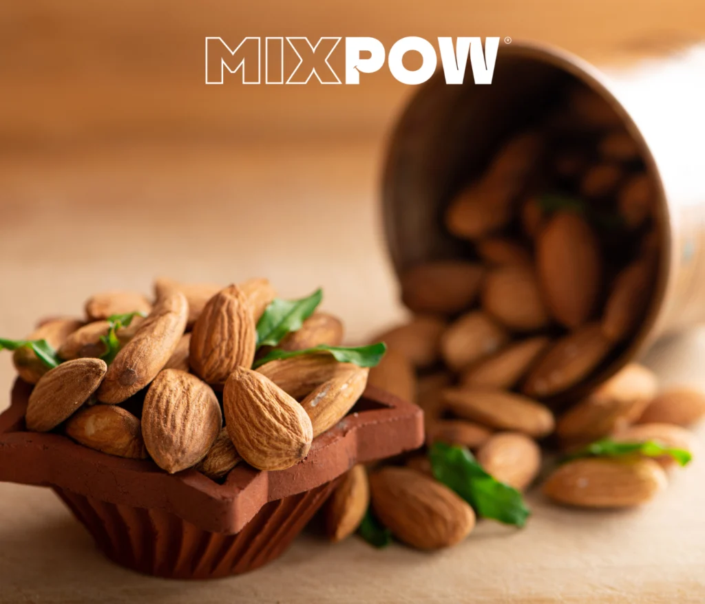 Amandes grillées en canette Mixpow, un encas protéiné sain et gourmand.